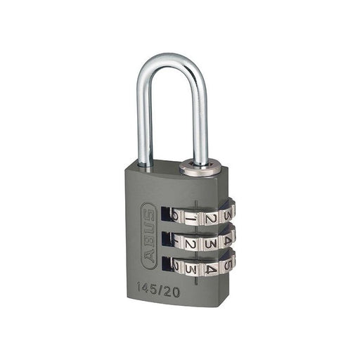 Abus Mechanical 145/20 20mm Aluminium Combination Padlock Titanium 46576 ABUS Mechanical - Dynamic Drive