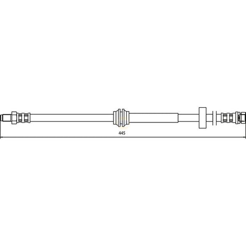 NAPA Brake Hydraulic Hose Line inner NBH1102