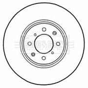 Borg & Beck Front Brake Vented Discs & Pads fits MG Zs 2003-2005 1.6 2.0