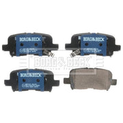 Borg & Beck Front & Rear Brake Discs & Pads fits Honda Stepwgn 2000-2005 2.0