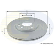 Comline Front Brake Discs & Pads fits VW Touareg 2002-2010 3.0 3.6 4.2 6.0