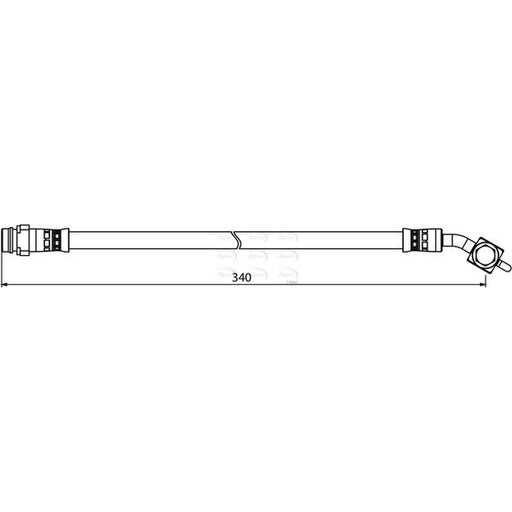 Apec Brake Hydraulic Hose Line Rear Left fits Ford Galaxy 2006-2015 2.0