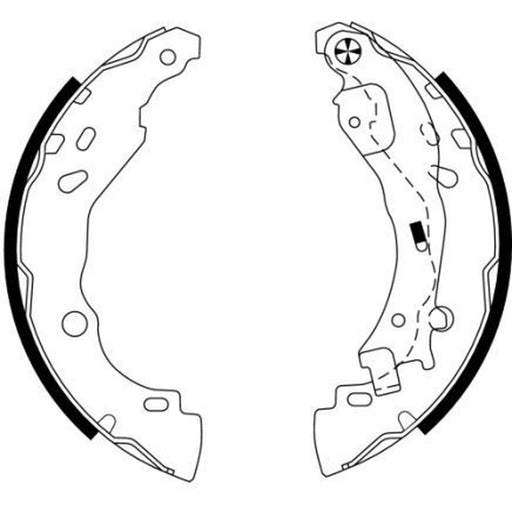 Mintex Brake Shoe Set Axle Kit fits Citroën C2 2003-2012 1.1 1.4