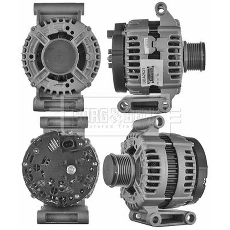 Borg & Beck Car Alternator 12V fits Ford Transit 2006-2014 2.2 2.4 3.2