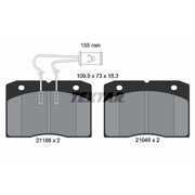 Textar Front Brake Pad Set 2118801