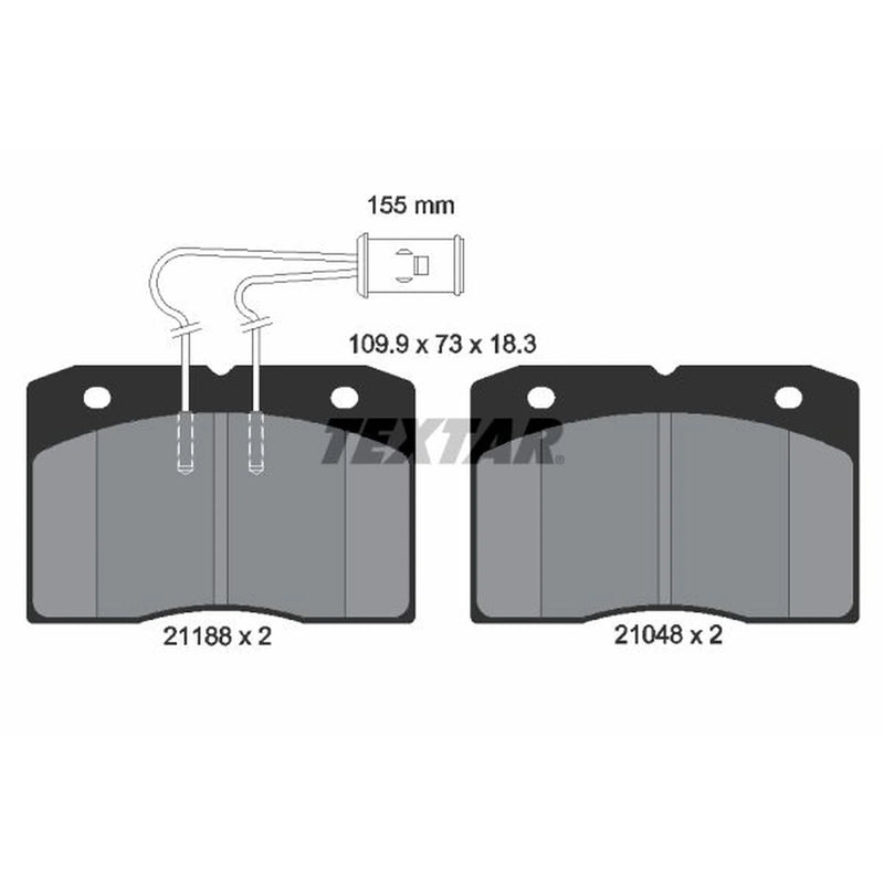 Textar Front Brake Pad Set 2118801