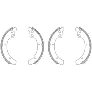 Mintex Brake Shoe Set Axle Kit fits Lada 110 1995-2012 1.5 1.6 2.0