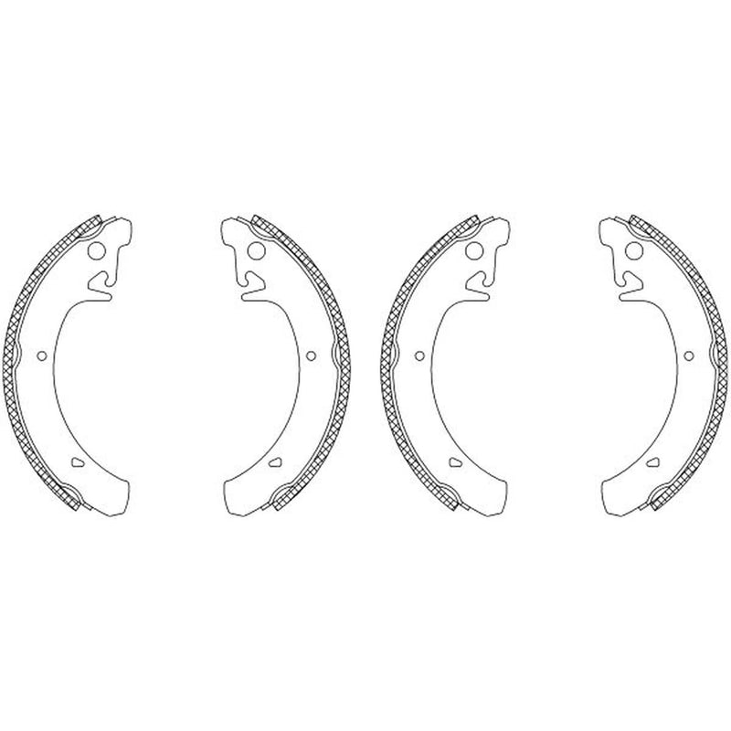 Mintex Brake Shoe Set Axle Kit fits Lada 110 1995-2012 1.5 1.6 2.0