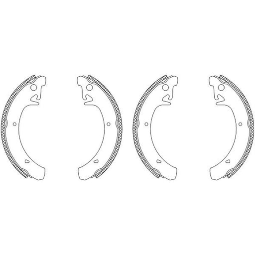 Mintex Brake Shoe Set Axle Kit fits Lada 110 1995-2012 1.5 1.6 2.0