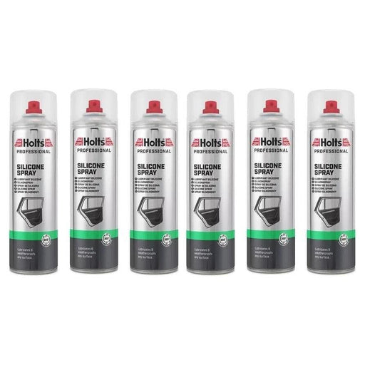 6x Holts Silicone Spray High Performance Lubricant Spray Eliminates Sticking 500ml Holts - NN4 Online 