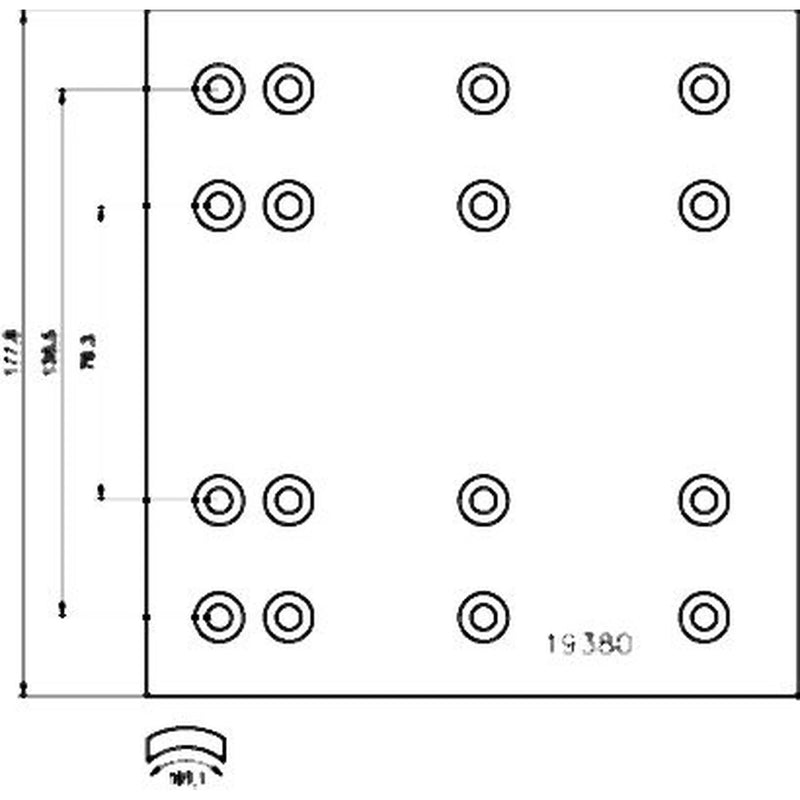 Textar Textar Cv Brake Lining Set 1937901 1937901