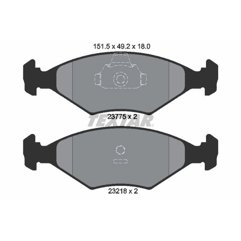Textar Front Brake Pad Set 2377501