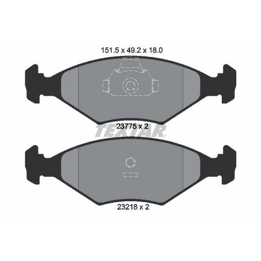 Textar Front Brake Pad Set 2377501
