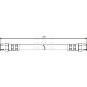 Apec Brake Hydraulic Hose Line inner HOS3442