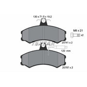 Textar Front Brake Pad Set 2074101