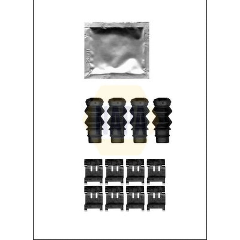 NAPA Brake Pad Accessory Fitting Kit Rear fits Citroën Berlingo 2018-2019