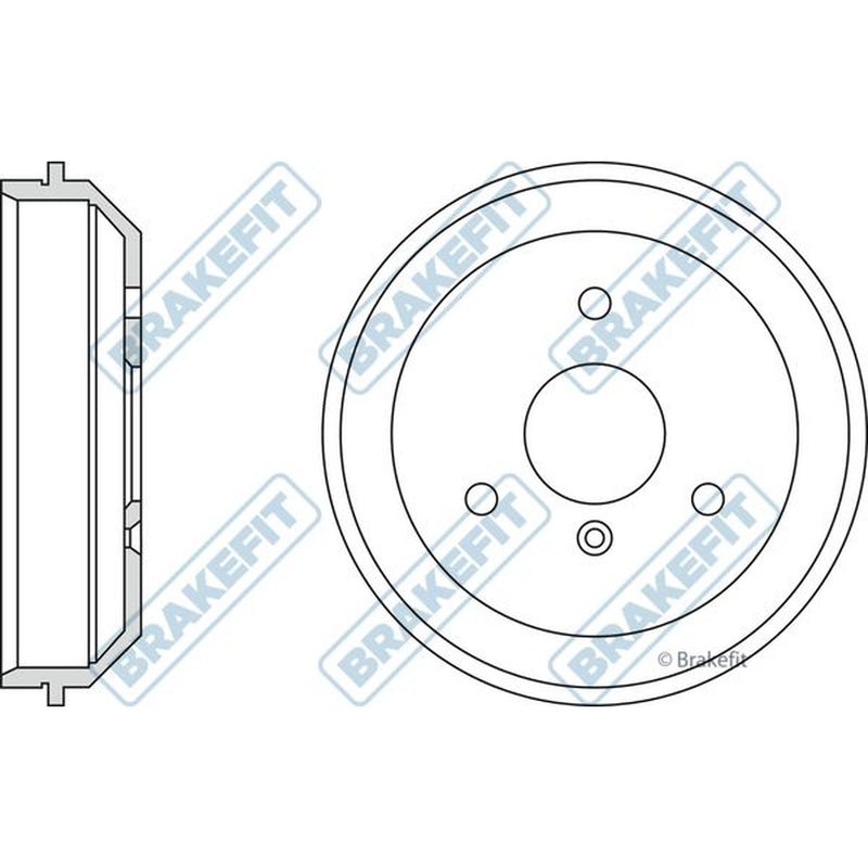 Apec Brake Drum Assembly Rear fits Smart Cabrio 2000-2004