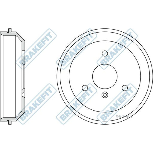 Apec Brake Drum Assembly Rear BDR9045