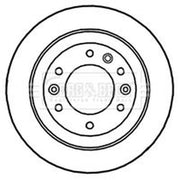 Borg & Beck Rear Brake Solid Discs & Pads fits Kia Sedona 2006-2015 2.2 2.7 2.9