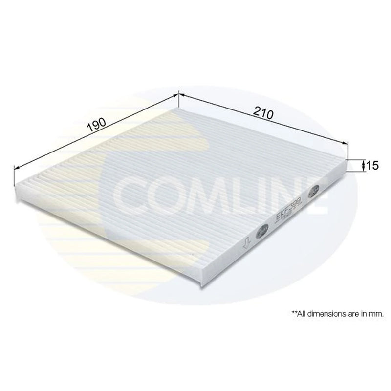 Comline Cabin Air Filter (Pollen Filter) fits Hyundai Accent IV 2010-2018