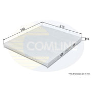Comline Cabin Air Filter (Pollen Filter) EKF399