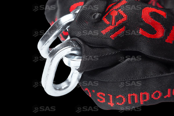 SAS Heavy Duty 2000x10mm D Shackle Chain with Woven Sleeve SAS - Dynamic Drive