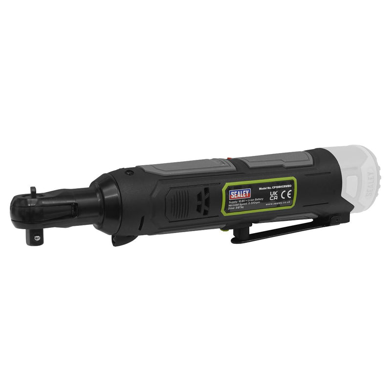Sealey Cordless Ratchet Wrench 3/8"Sq Drive 10.8V SV10.8 Series Body Only Sealey - Dynamic Drive