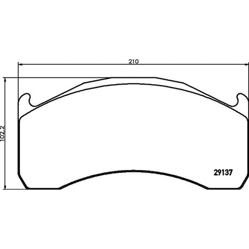 DON Rear Brake Pad Set fits Volvo Fl 2000 on