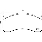 DON Front & Rear Pads fits Volvo Fl 2000 on