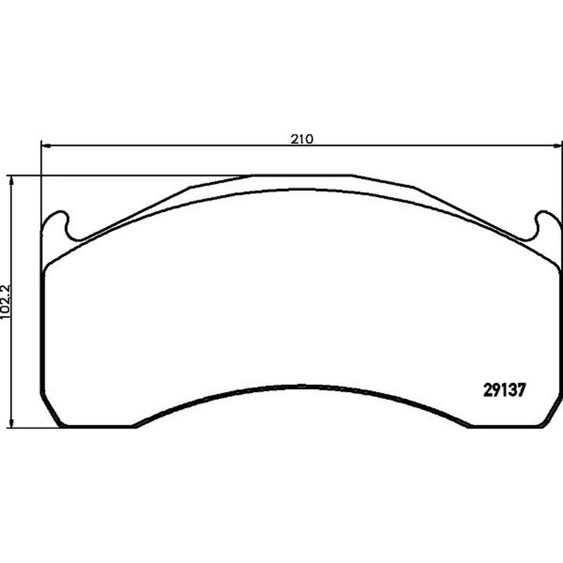 DON Front & Rear Pads fits Volvo Fl 2000 on