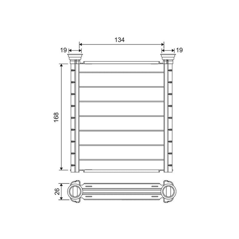 Valeo Heater Matrix Core Heat Exchanger 811689