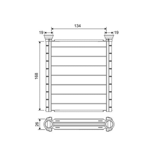 Valeo Heater Matrix Core Heat Exchanger 811689