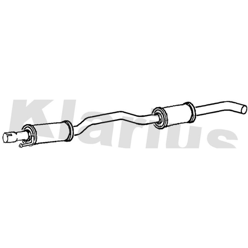 Klarius Box With Centre Pipe Centre fits MG Zt 2003-2005 1.8