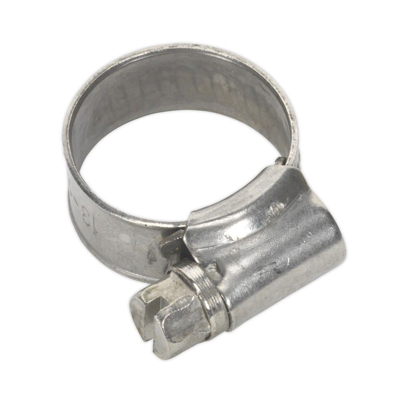 Sealey Hose Clip Stainless Steel13-19mm Pack of 10 SHCSSM00 Sealey - Dynamic Drive