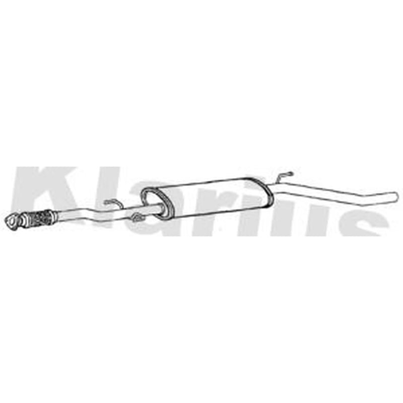 Klarius Box With Centre Pipe Centre fits Vauxhall Corsa 2014 on 1.4