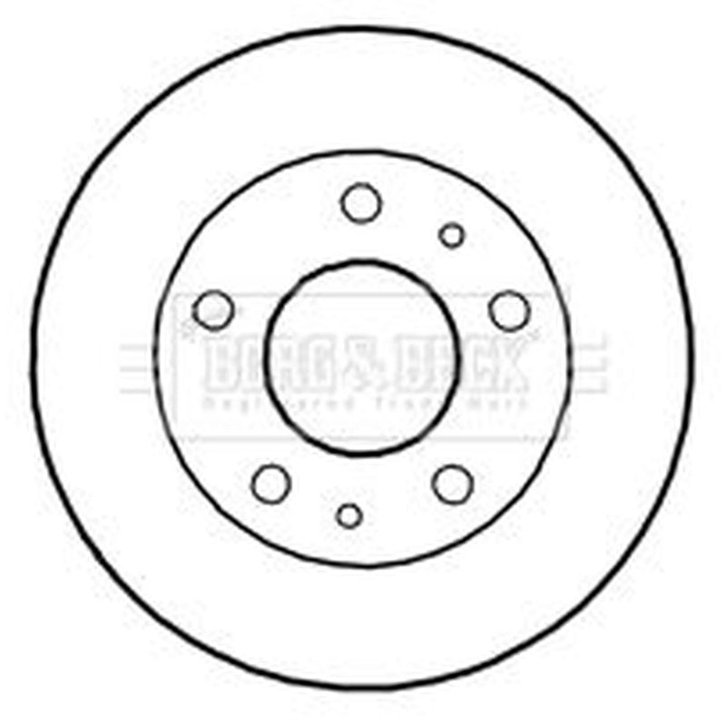 Borg & Beck Front Brake Vented Discs & Pads fits Fiat Chassis 1990-1994 2.5
