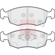 Apec Front Brake Pad Set fits Fiat 500 C 2009 on 0.9