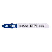 Sealey Jigsaw Blade Metal 75mm 21tpi Pack of 5 SJBT118AF Sealey - Dynamic Drive