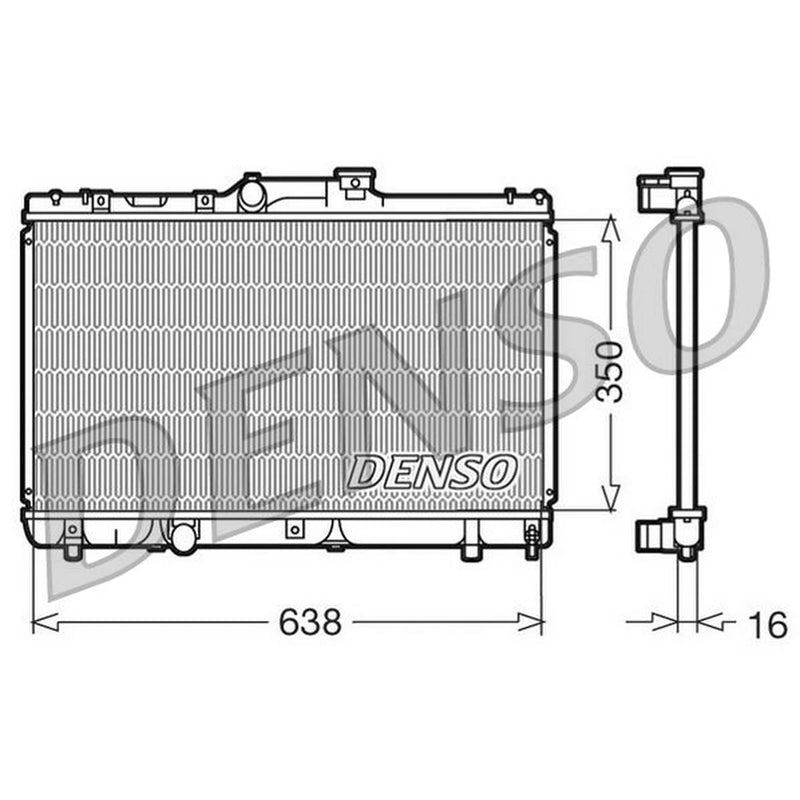 Denso Engine Radiator fits Toyota Celica 1993-1999 1.8