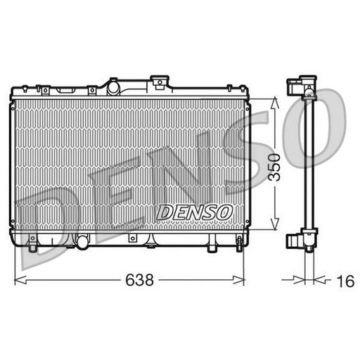 Denso Engine Radiator fits Toyota Celica 1993-1999 1.8