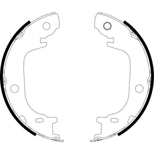 Mintex Parking Brake Shoe Set fits Toyota Mirai 2014-2020