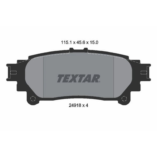 Textar Rear Brake Pad Set 2491801