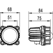 Hella Headlamp De-F Eb MD12 M60P 1KL Right 1KL 998 670-031 46840004 1KL 998