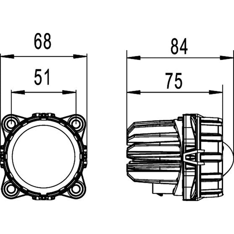 Hella Headlight Headlamp LED Left