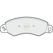 NAPA Front Brake Pad Set fits Ldv Maxus 2005-2009 2.5