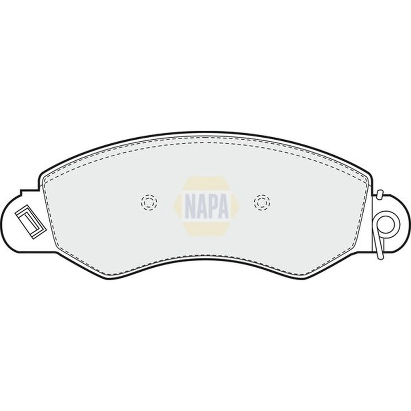 NAPA Front Brake Pad Set fits Ldv Maxus 2005-2009 2.5