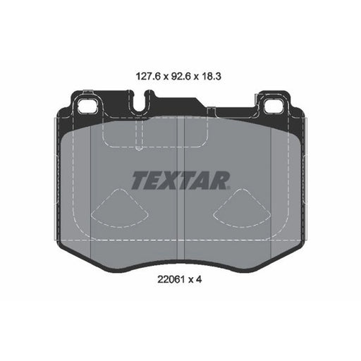 Textar Front Brake Pad Set 2206103