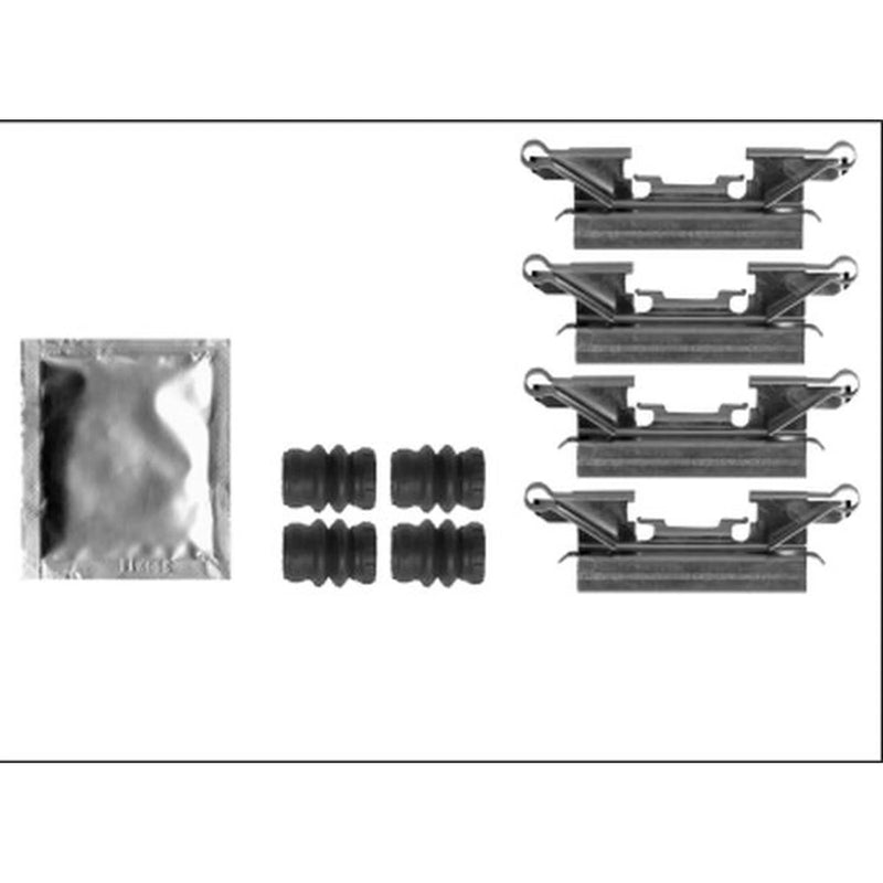 Mintex Brake Pad Accessory Fitting Kit Front fits Nissan NV200 2010-2013 1.5 1.6