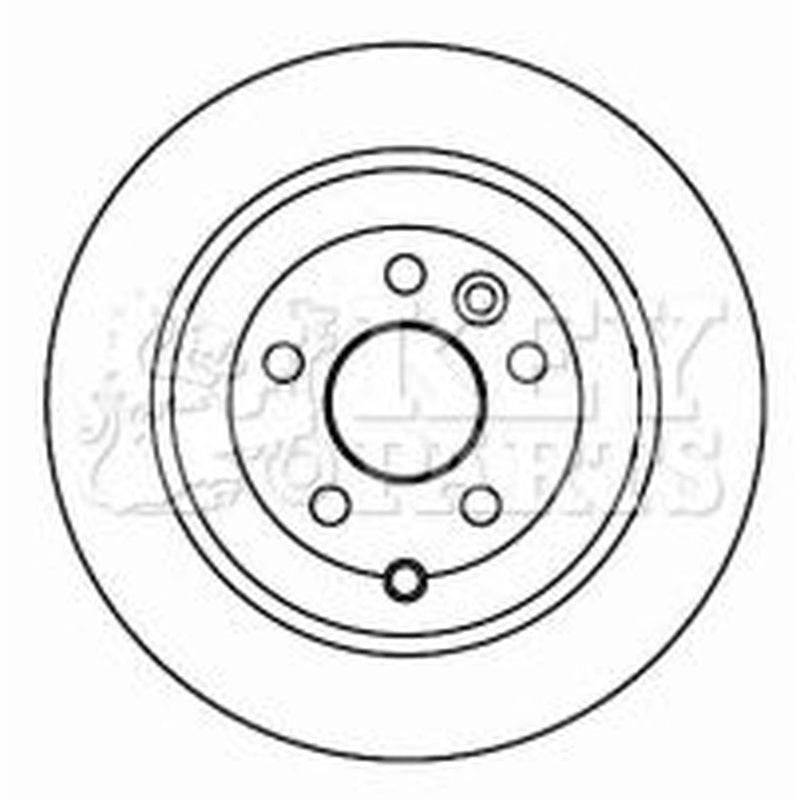 Key Parts 2 x Solid Brake Discs fits Land Rover Freelander 2 2006-2014 2.2