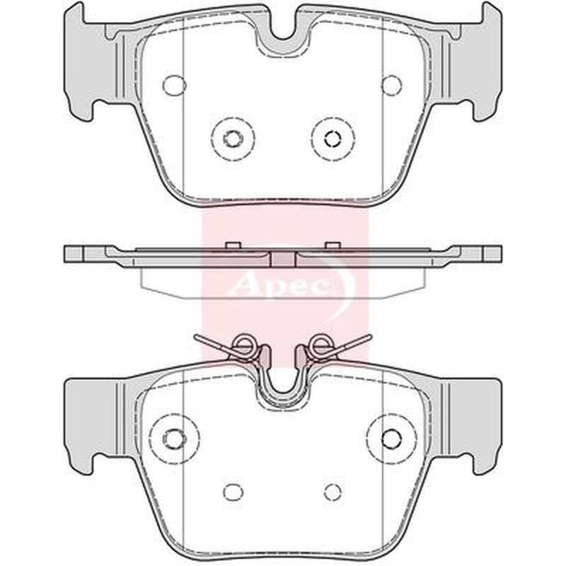 Apec Rear Brake Pad Set fits BMW 1 2019 on